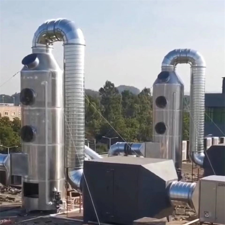 寶龍廢氣處理公司承接 坪地除粉塵噴淋塔安裝 吉華PP噴淋塔