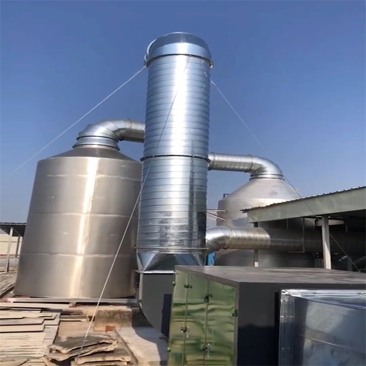 南灣廢氣處理公司承接 橫崗除粉塵噴淋塔安裝 龍城PP噴淋塔