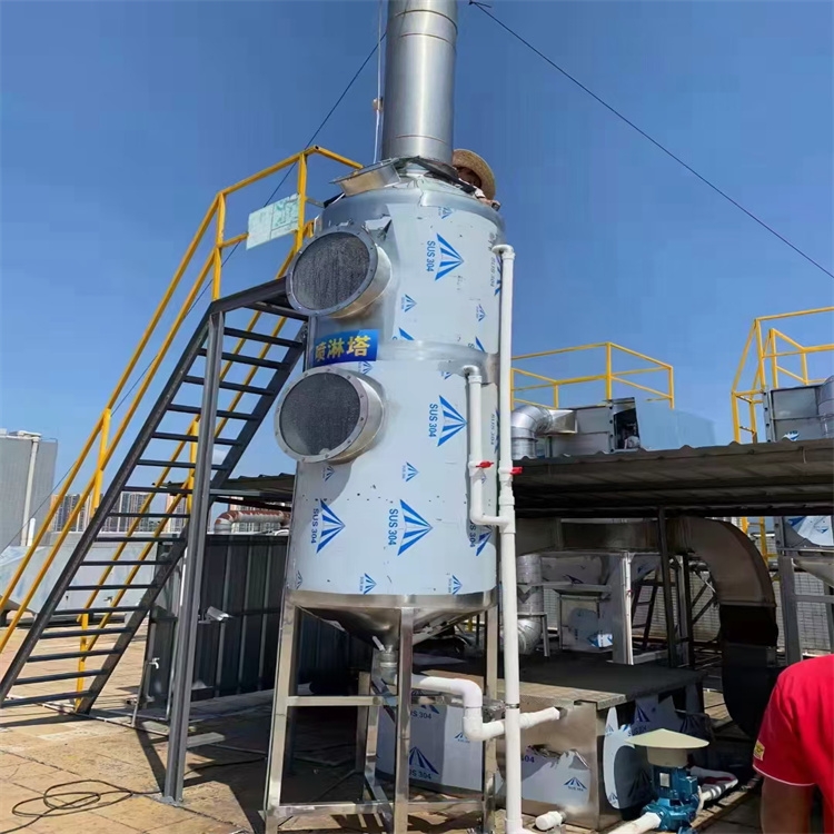 龍崗廢氣處理公司承接 東曉除粉塵噴淋塔安裝 蓮塘PP噴淋塔